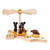 Mice on the Breakfast Board with Cheese German Candle Pyramid PYD085X610