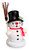 Smiling Snowman with Bird German Smoker  SMD146X007X4