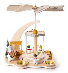 playing snowmen at christmas market german carousel tea light pyramid pyd085x895 - German Christmas Pyramid Kit playing snowmen at christmas market german carousel tea light pyramid pyd085x895 - German Christmas Pyramid Kit