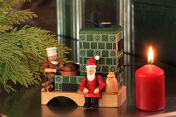 Santa Elf Cooking Fireplace Stove German Smoker SMR370X63
