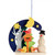 Snowman Birdhouse Christmas Wooden Ornament  ORD403X4416