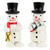 Pair Snowmen Lantern Tree Wooden German Figurines FGD195X820