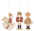 Set 3 Wooden German Christmas Motifs Ornaments ORD199X991