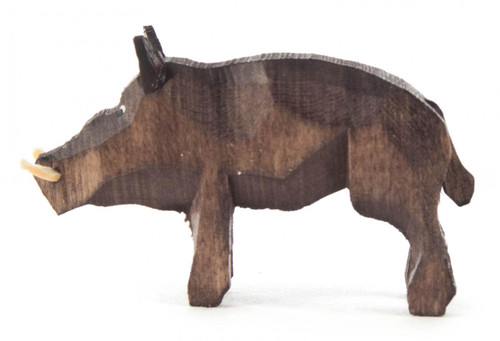 Warthog Boar German 1 inch Hand Carved Figurine FGD076X121