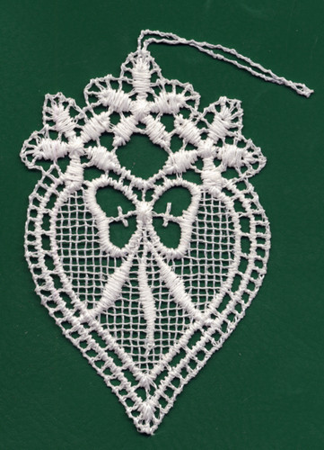 German Lace Heart Love Ornament LN-N1