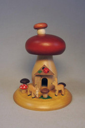 Forest Deer with Dotted Red Mushroom German Smoker SMR265X31