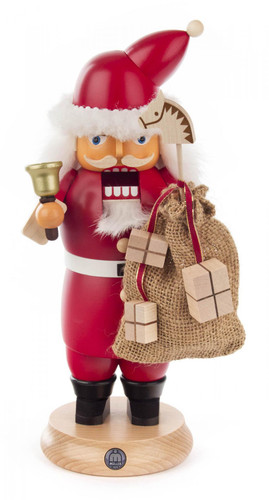 Santa with Sack and Bell German Christmas Nutcracker NCD022X146