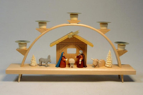 Nativity Creche German Schwibbogen Candle Arch CHR201X194