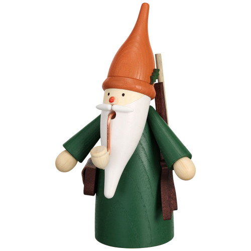 Forest Hunting Gnome German Smoker 6.3 Inches - 12325
