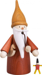 Seiffener Volkskunst German Incense Smoker Toy gnome - Original Erzgebirge - Made in Germany