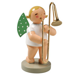 Blonde Angel Trombone Figurine Wendt Kuhn FGW650X29