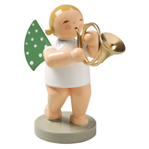 Blonde Wendt Kuhn Angel French Horn Figurine FGW650X17