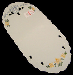 Easter Egg Tablecloth German Table Topper Oval