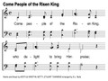 Come People of the Risen King Song Slides