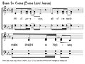 Even So Come (Come Lord Jesus) Song Slides