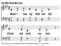 He Will Hold Me Fast Song Slides