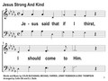 Jesus Strong and Kind Song Slides
