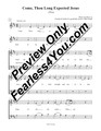 Come Thou Long-Expected Jesus Sheet Music