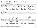Because We Believe (Christmas Version) Song Slides