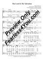 The Lord Is My Salvation (Sheet Music)