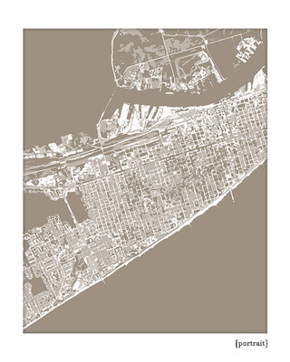 Galveston Texas cityscape