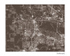 Cedar Falls Iowa cityscape print
