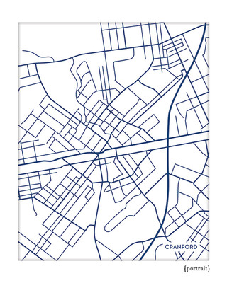 Cranford New Jersey city map