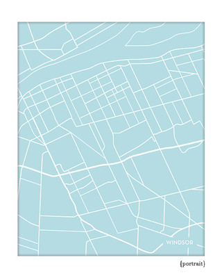 Windsor Ontario city map