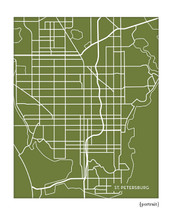 St. Petersburg Florida city map