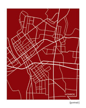 Monroe Louisiana city map