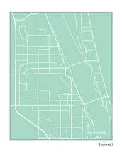 Melbourne Florida city map