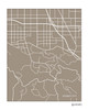Studio City California city map art