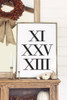 Roman Numerals art print