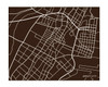 Jersey City Map Print, landscape