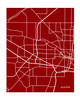 Jackson Mississippi Portrait City Map