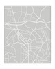 Silver Spring MD city map / Portrait