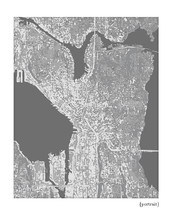Seattle cityscape art print