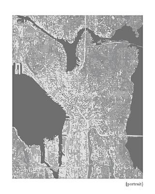 Seattle cityscape art print
