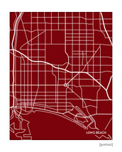 Long Beach California City Map