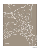 Antibes France city map