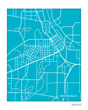 Wichita Falls Texas city map