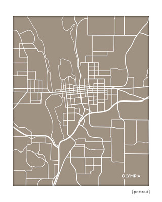 Olympia Washington City Map