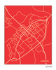 Lexington Virginia city map art