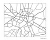 Lublin, Poland city map print