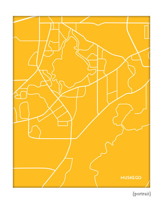 Muskego Wisconsin city map
