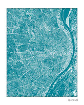 St. Louis Missouri Cityscape art print
