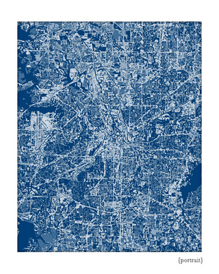 Fort Worth Texas cityscape art print