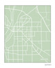 Lafayette Indiana city map print