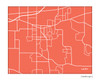 Lacey Washington city map print