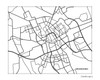 Groningen, Netherlands city map print